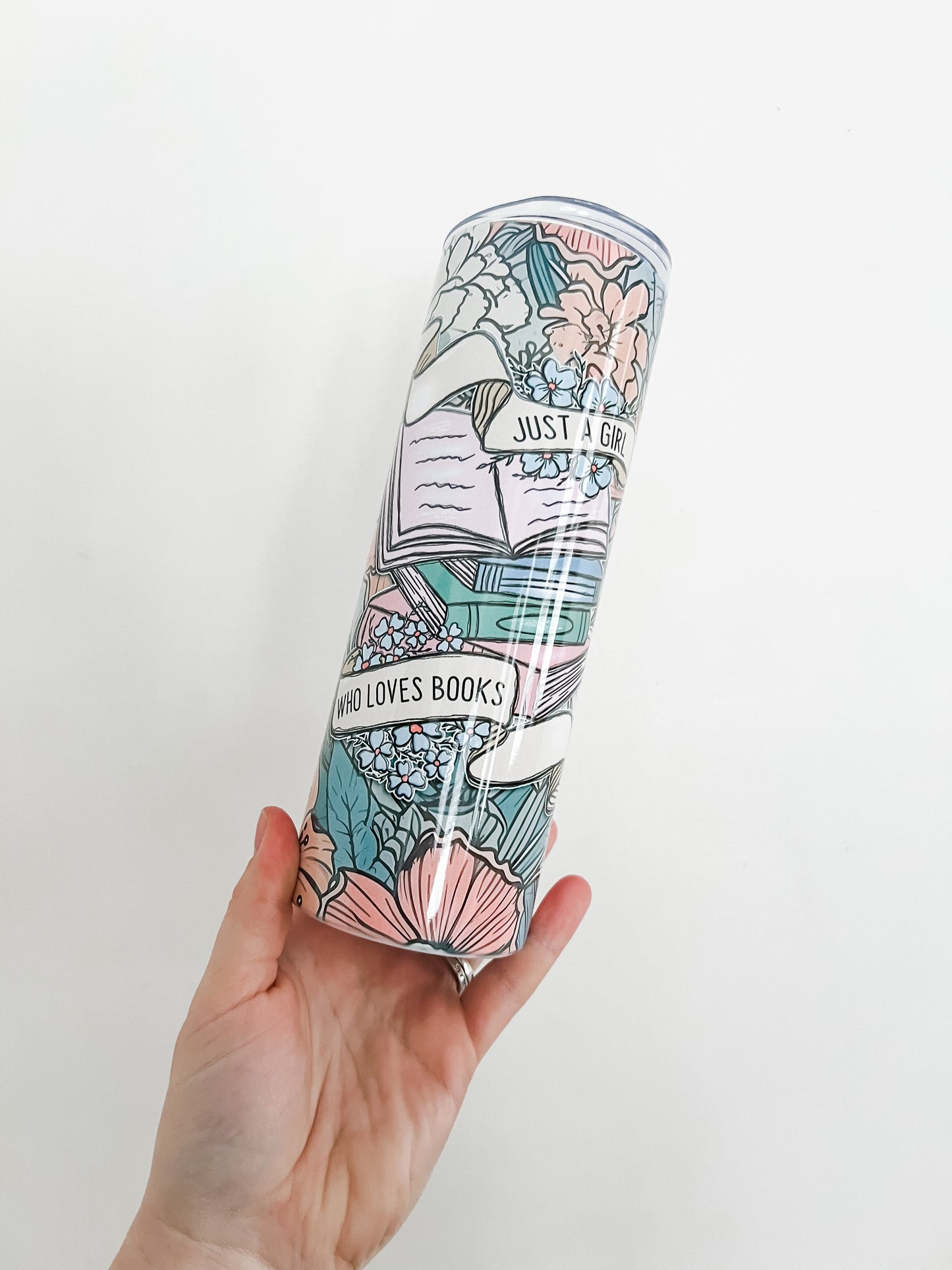 Just A Girl Who Loves Books Tumbler