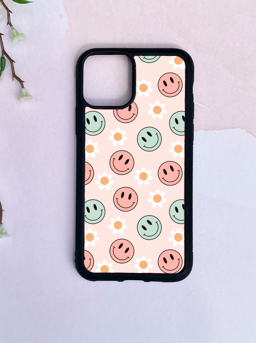 Retro Smiley Daisy Phone Case