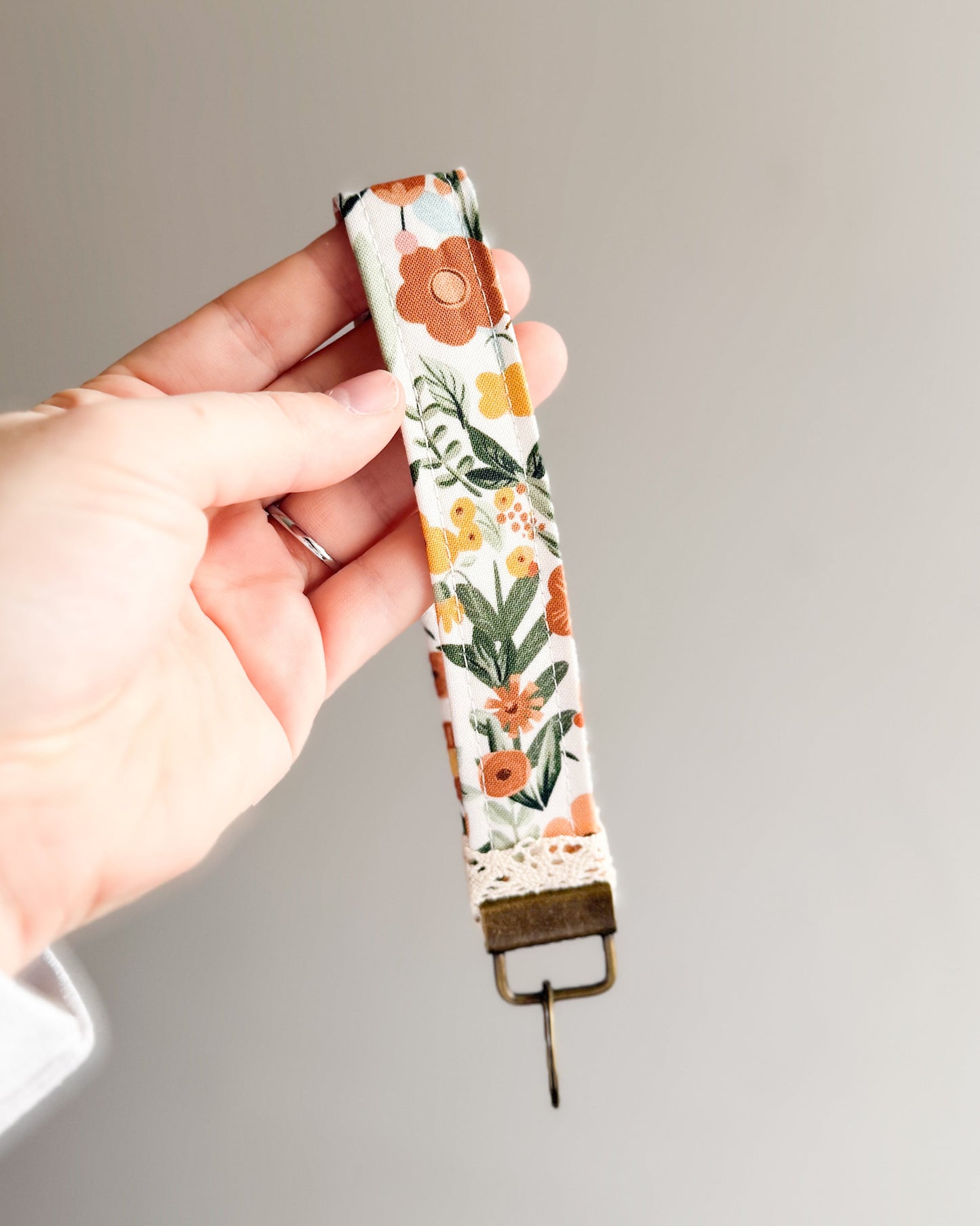 Boho Floral Wristlet