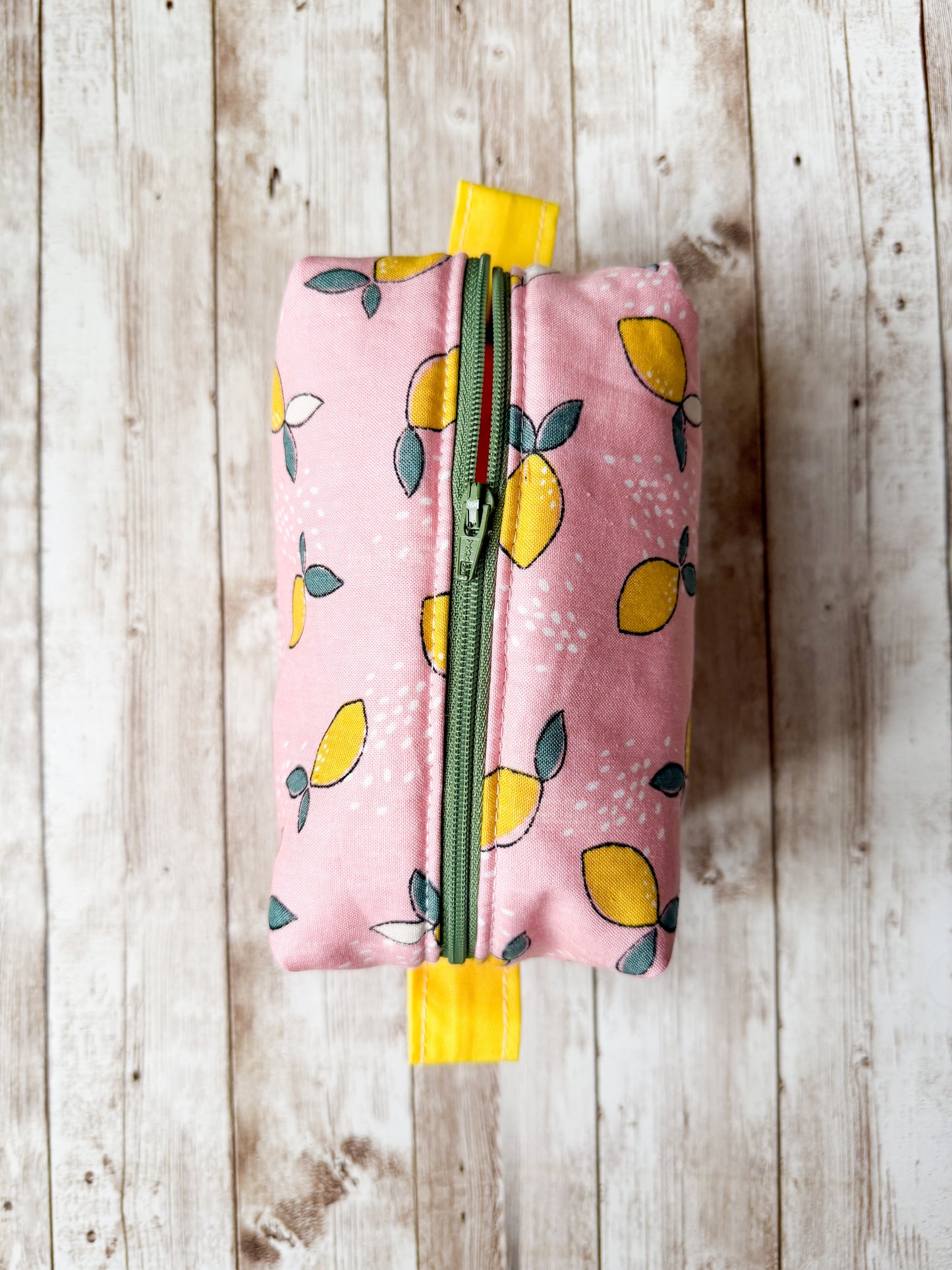 Lemon Small Boxy Pouch