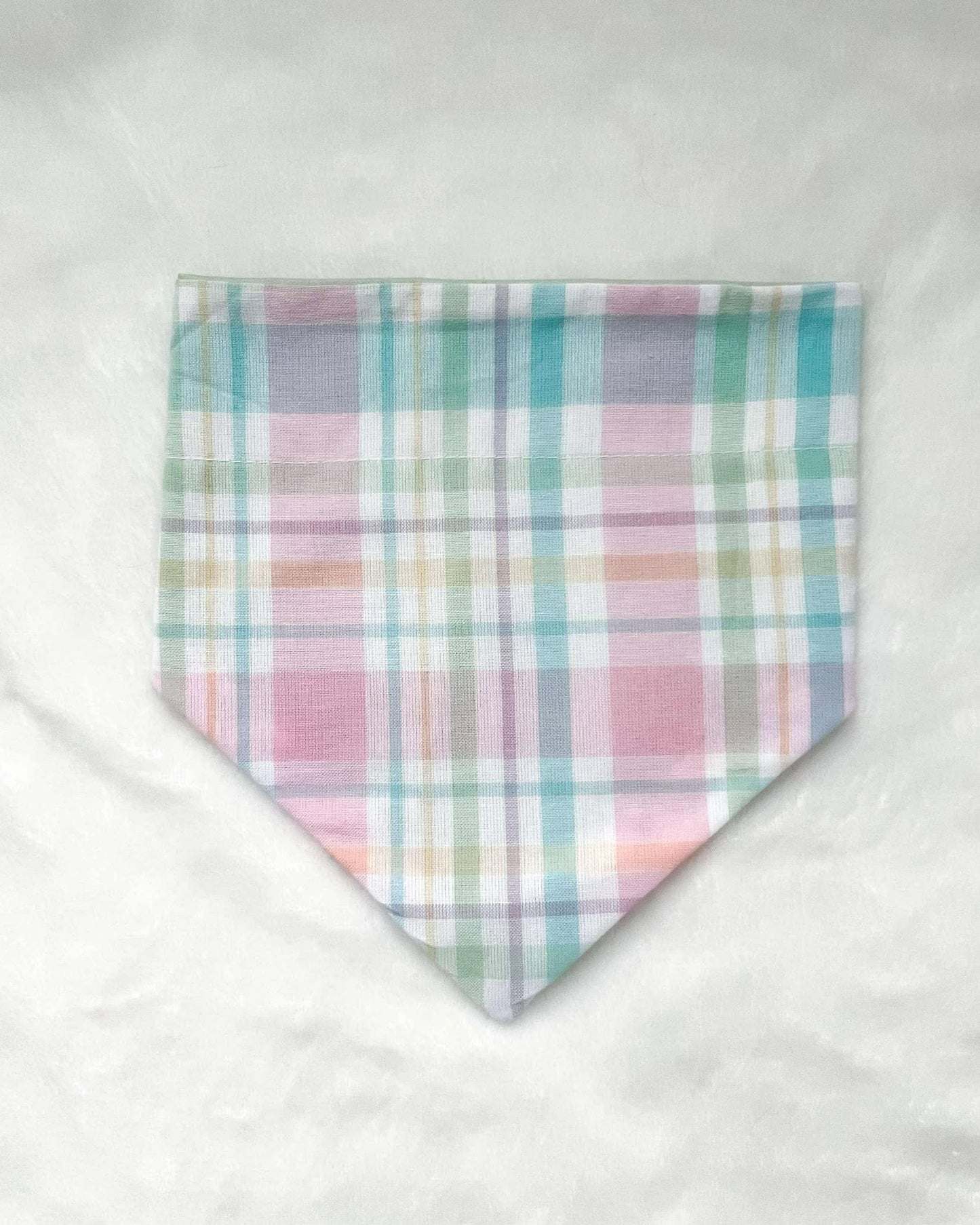Plaid Easter Over Collar Dog Bandana