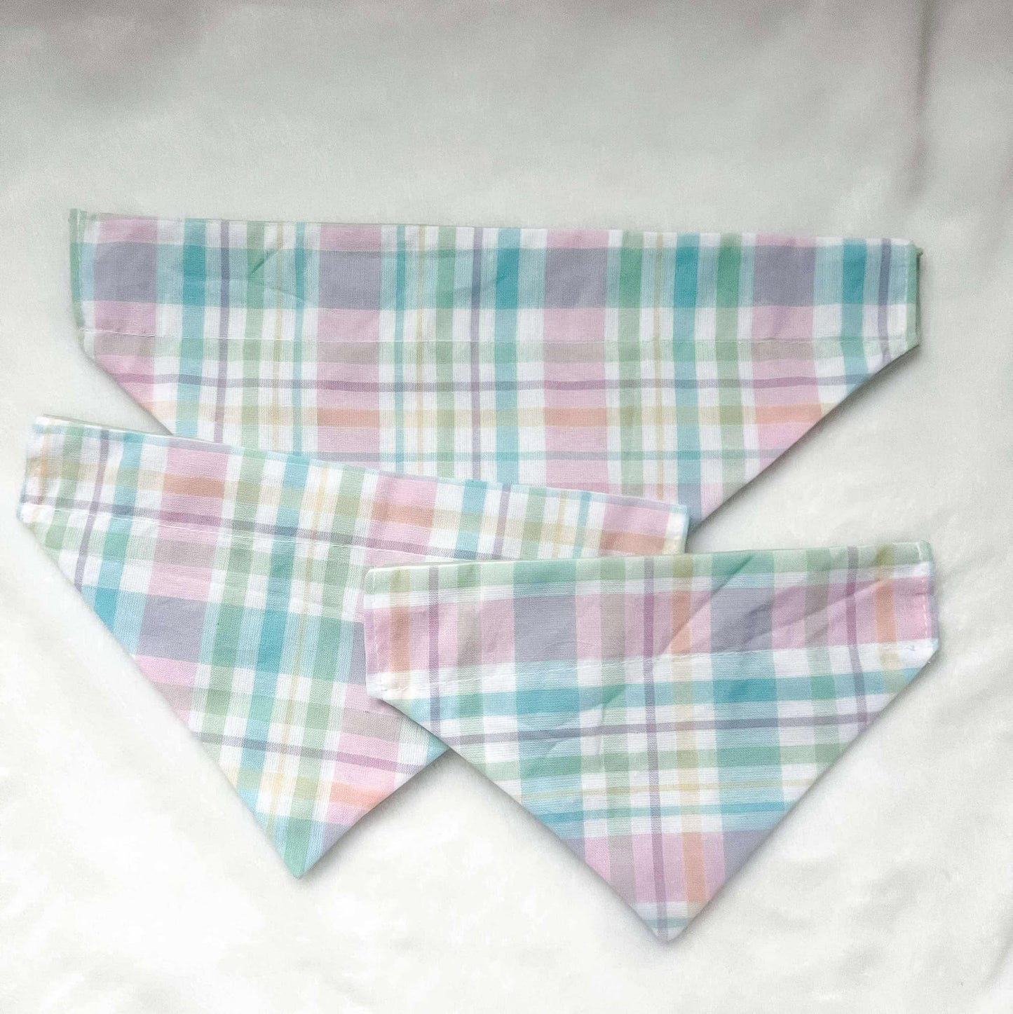 Plaid Easter Over Collar Dog Bandana