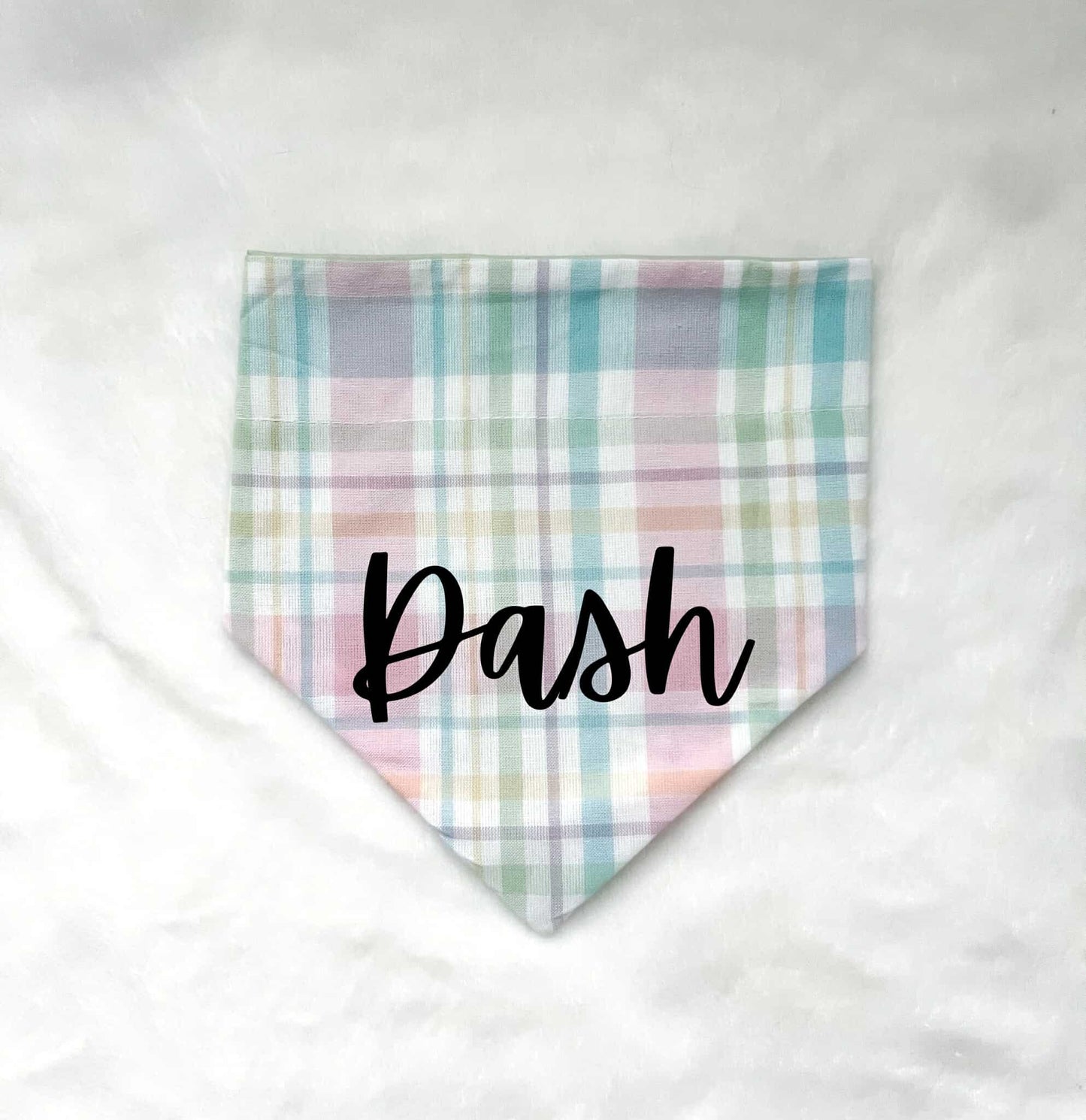 Plaid Easter Over Collar Dog Bandana