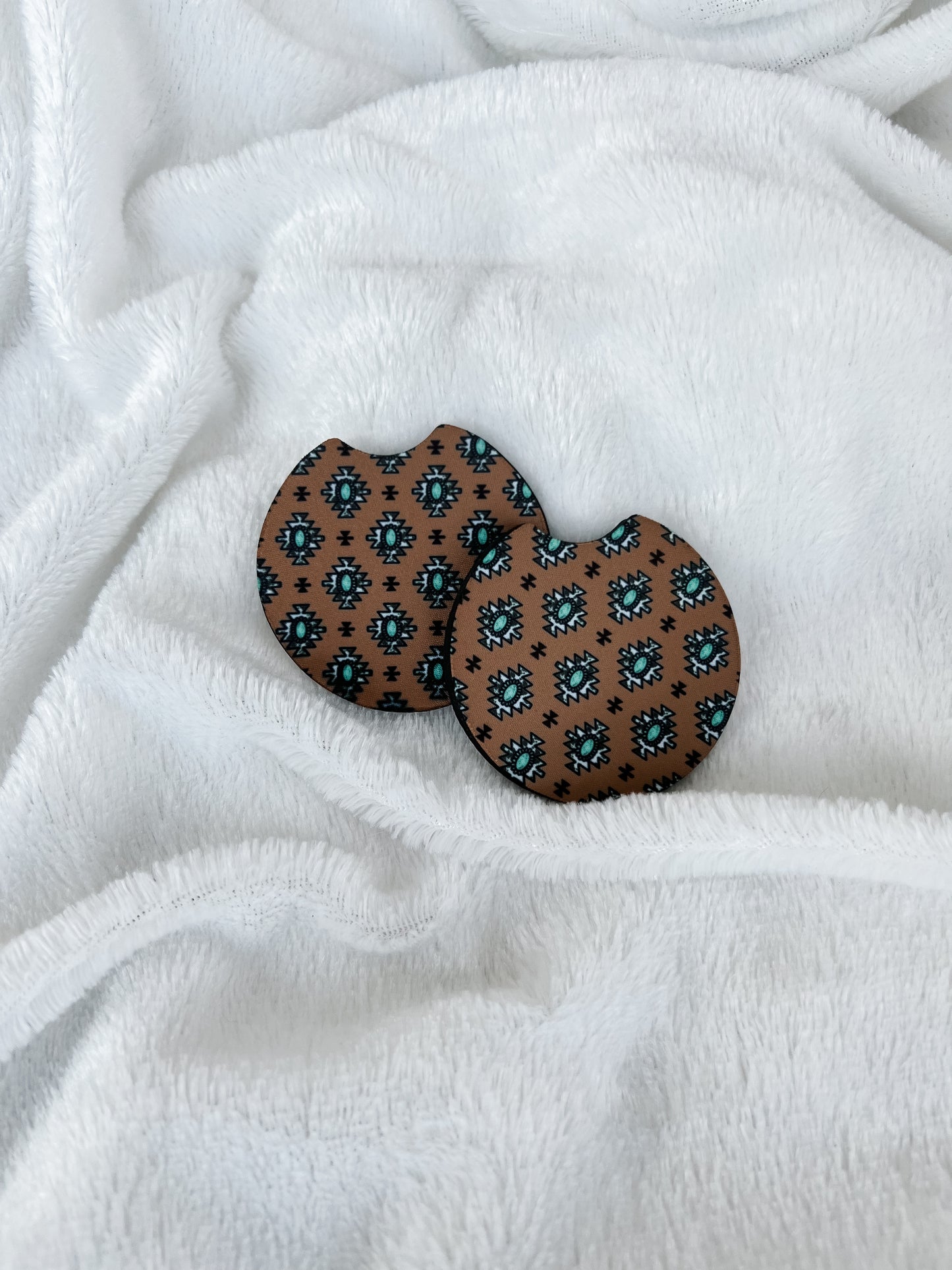 Turquoise Car Coasters