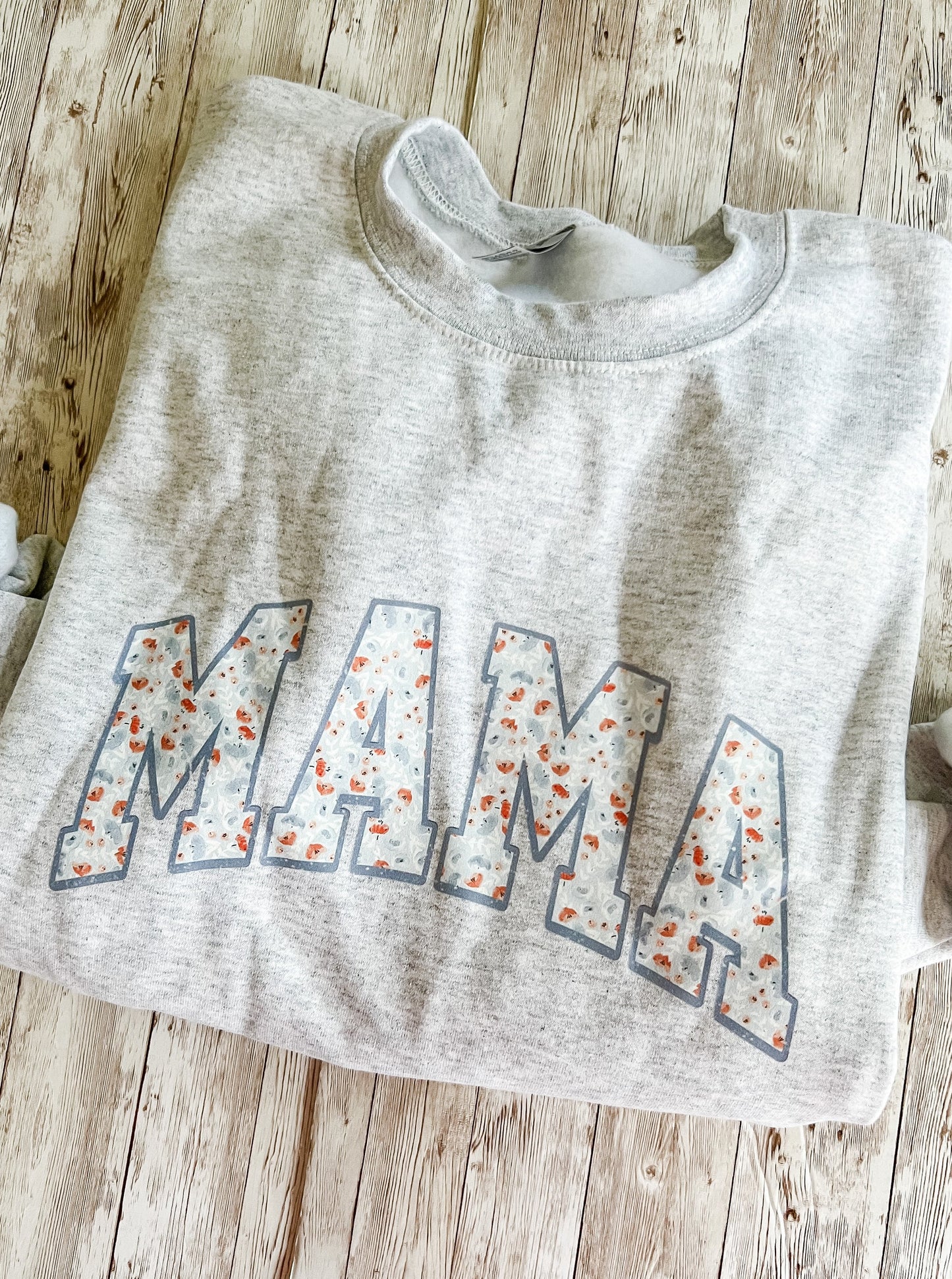 Varsity Blue Floral Mama