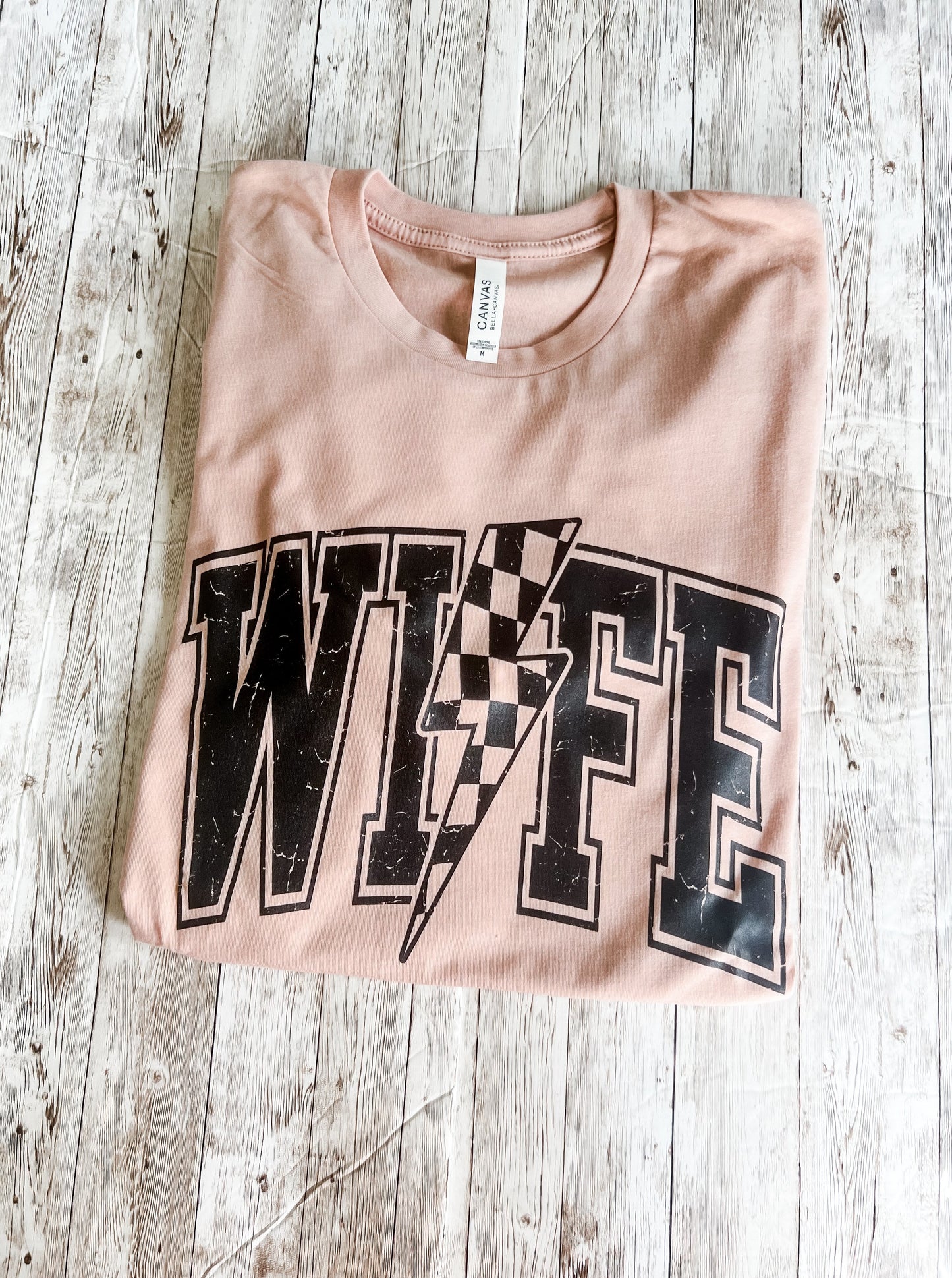 Varsity Wife Checkered Bolt