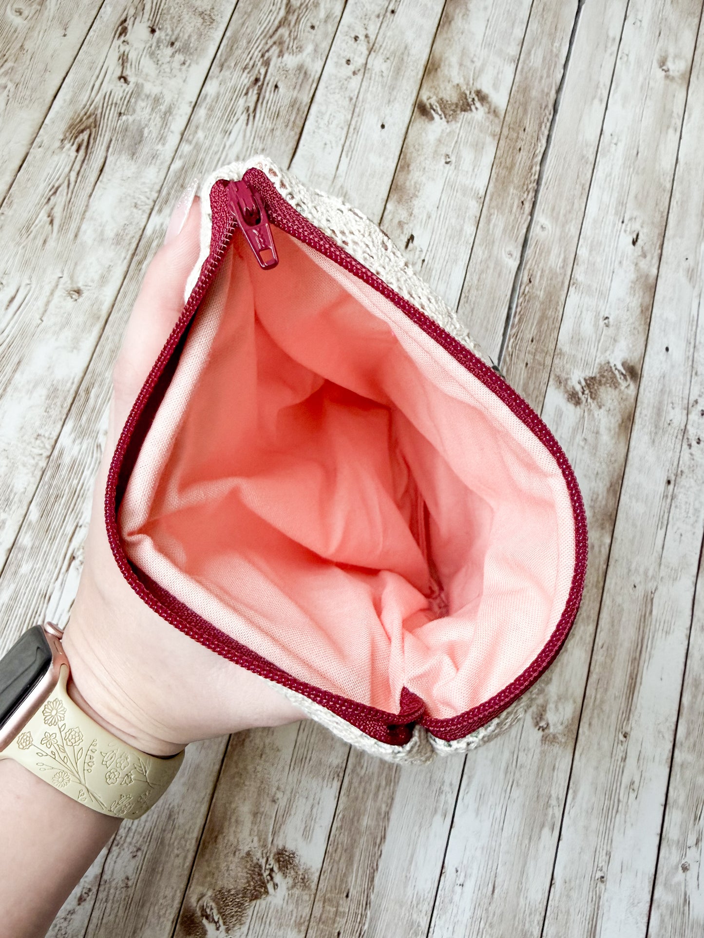 Earthy Floral Quilted Kindle Sleeve with Zipper