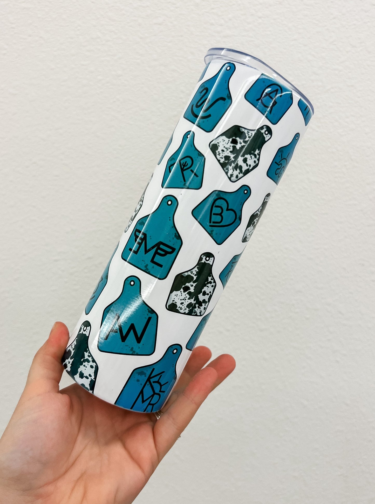 Turquoise Tag Tumbler