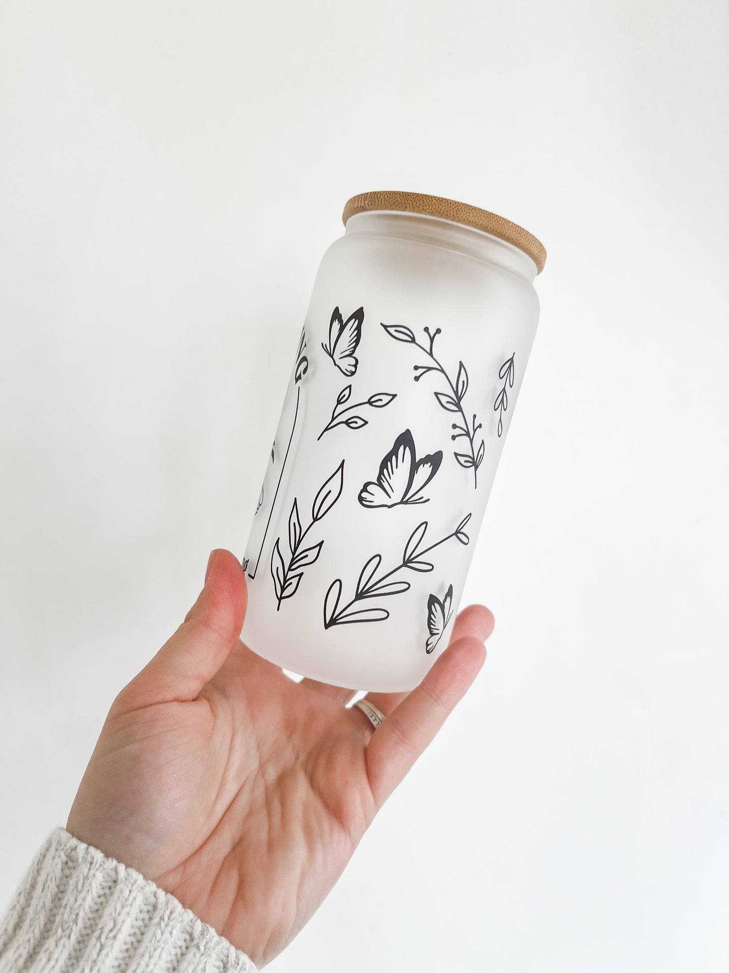 Keep Going Glass Can Cup