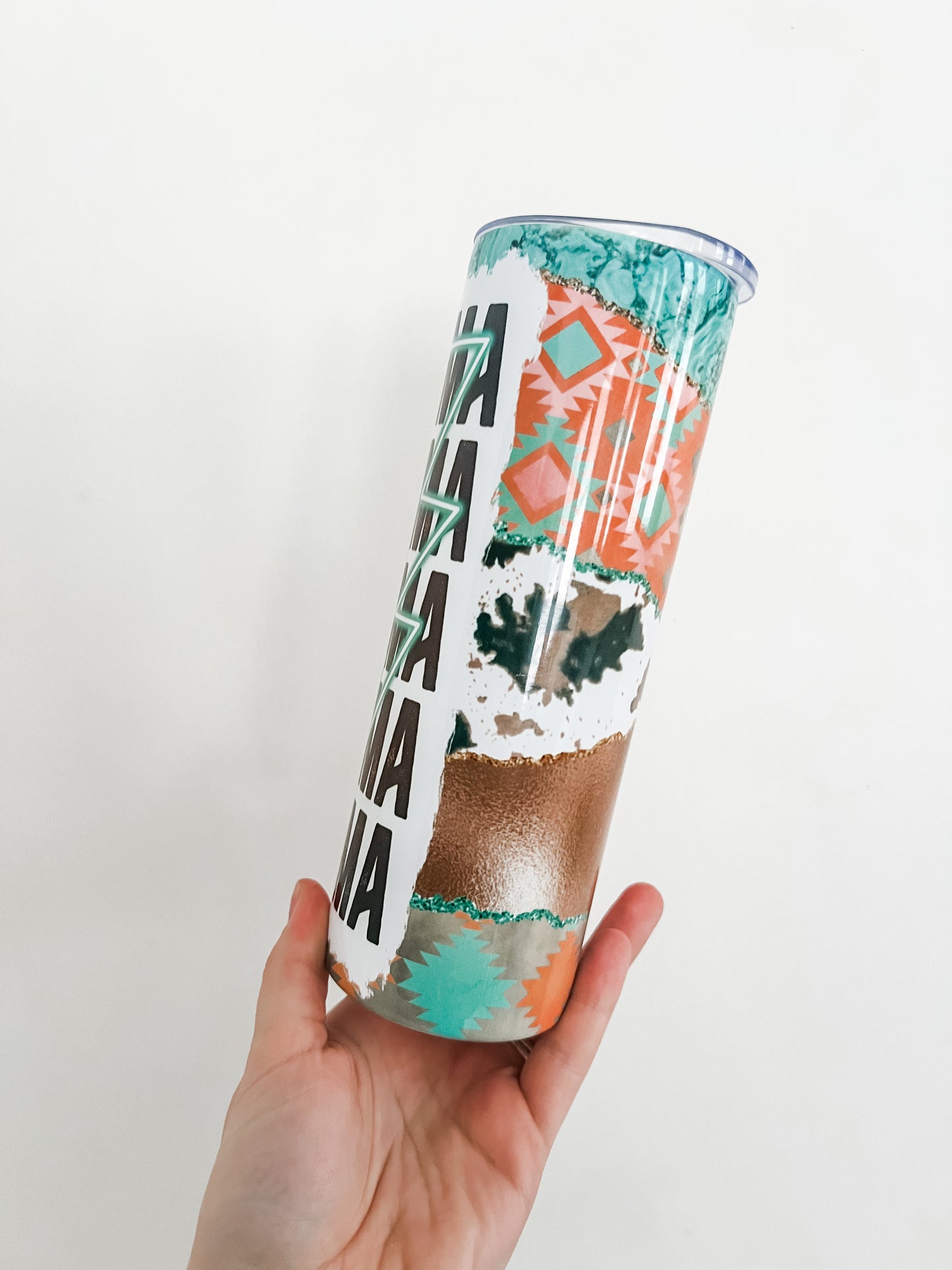 Orange Western Mama Tumbler