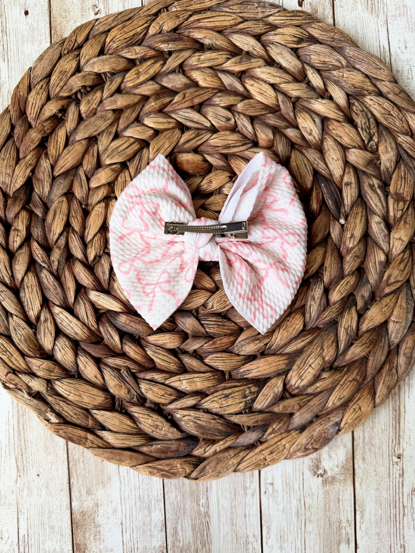 Pink Bows Hair Bow
