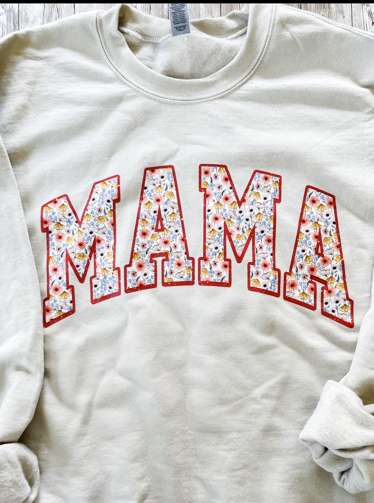 Floral Varsity Mama