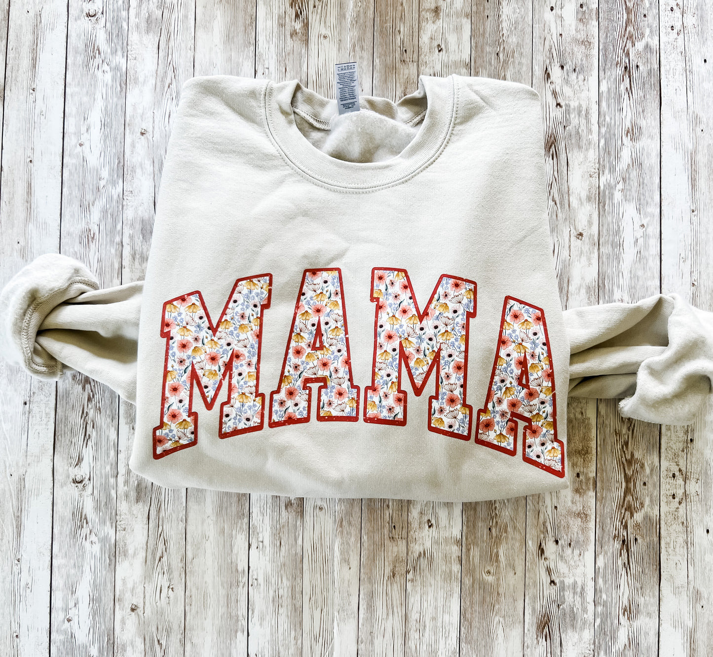 Floral Varsity Mama