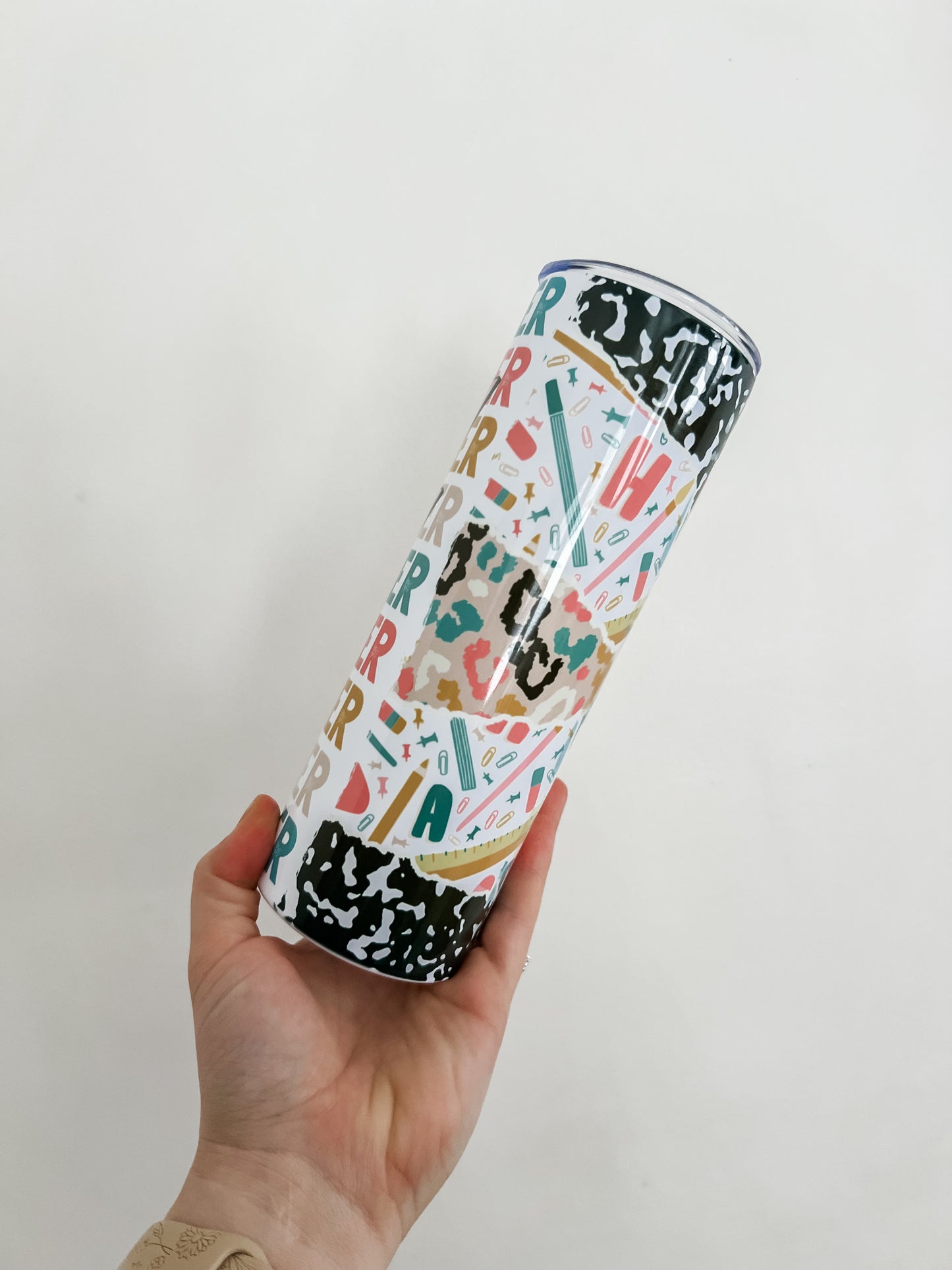 Teacher Lightning Bolt Tumbler