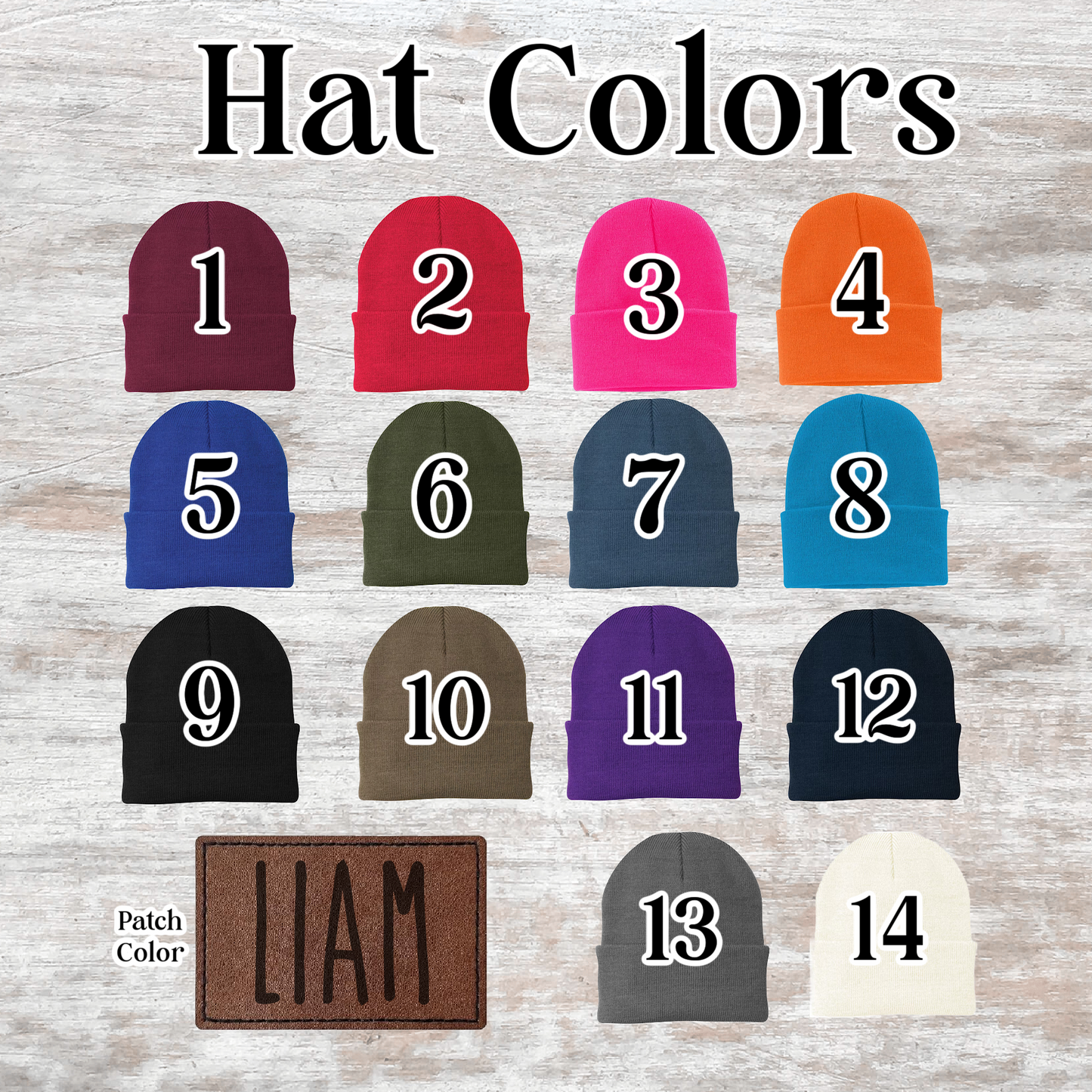 Personalized Leather Patch Hat