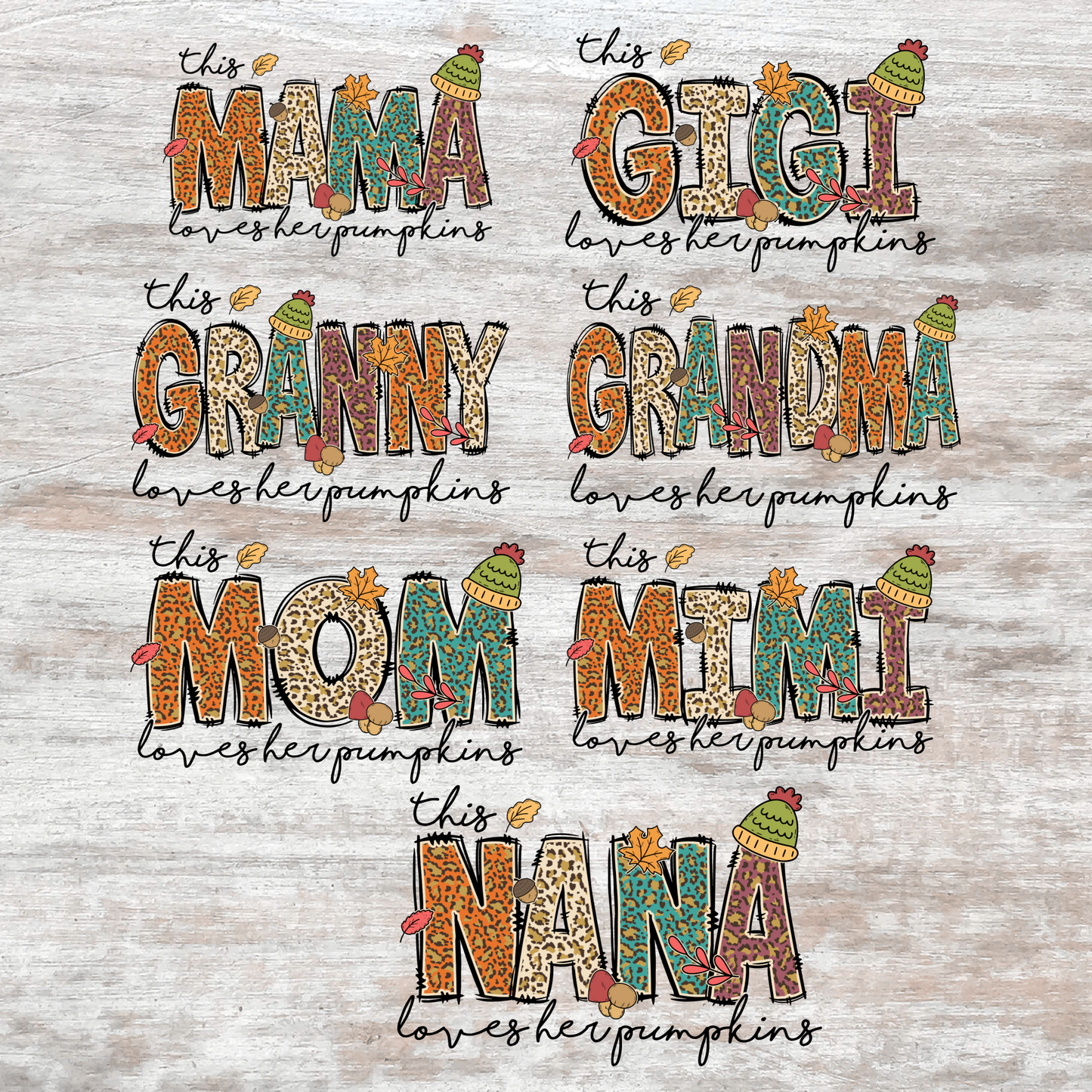 This Mama/Grandma Loves Her Pumpkins
