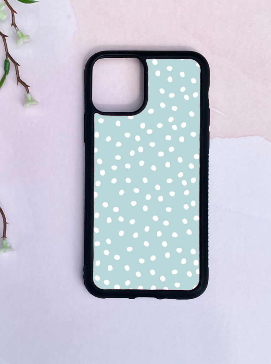 Mint Dots Phone Case