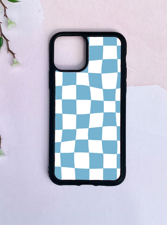 Blue Checkered Phone Case