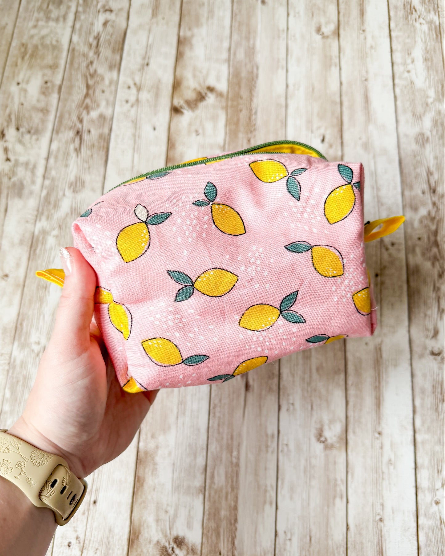 Lemon Small Boxy Pouch
