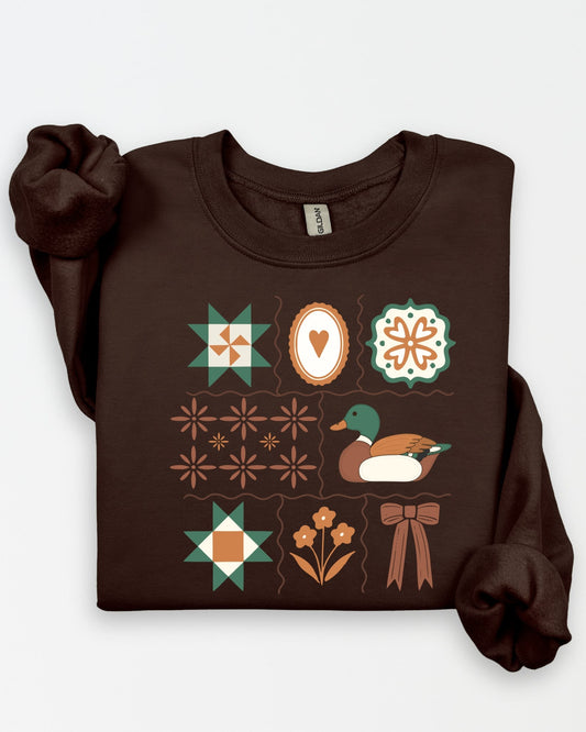 Vintage Patchwork Duck