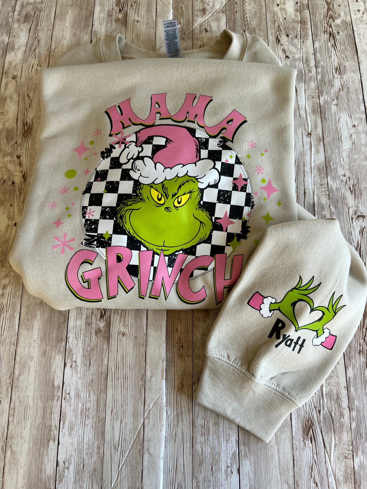 Mama Green With Personalized Names