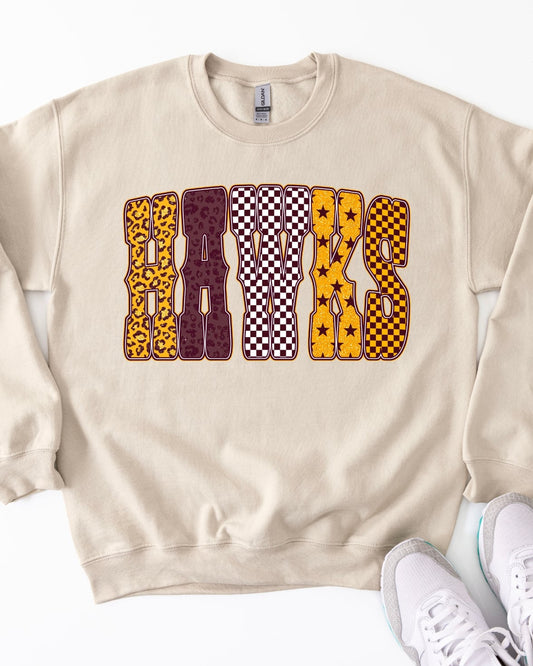 Checker Letter Hawks