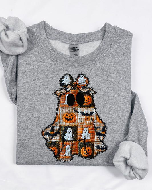 Faux Quilted Patchwork Ghost