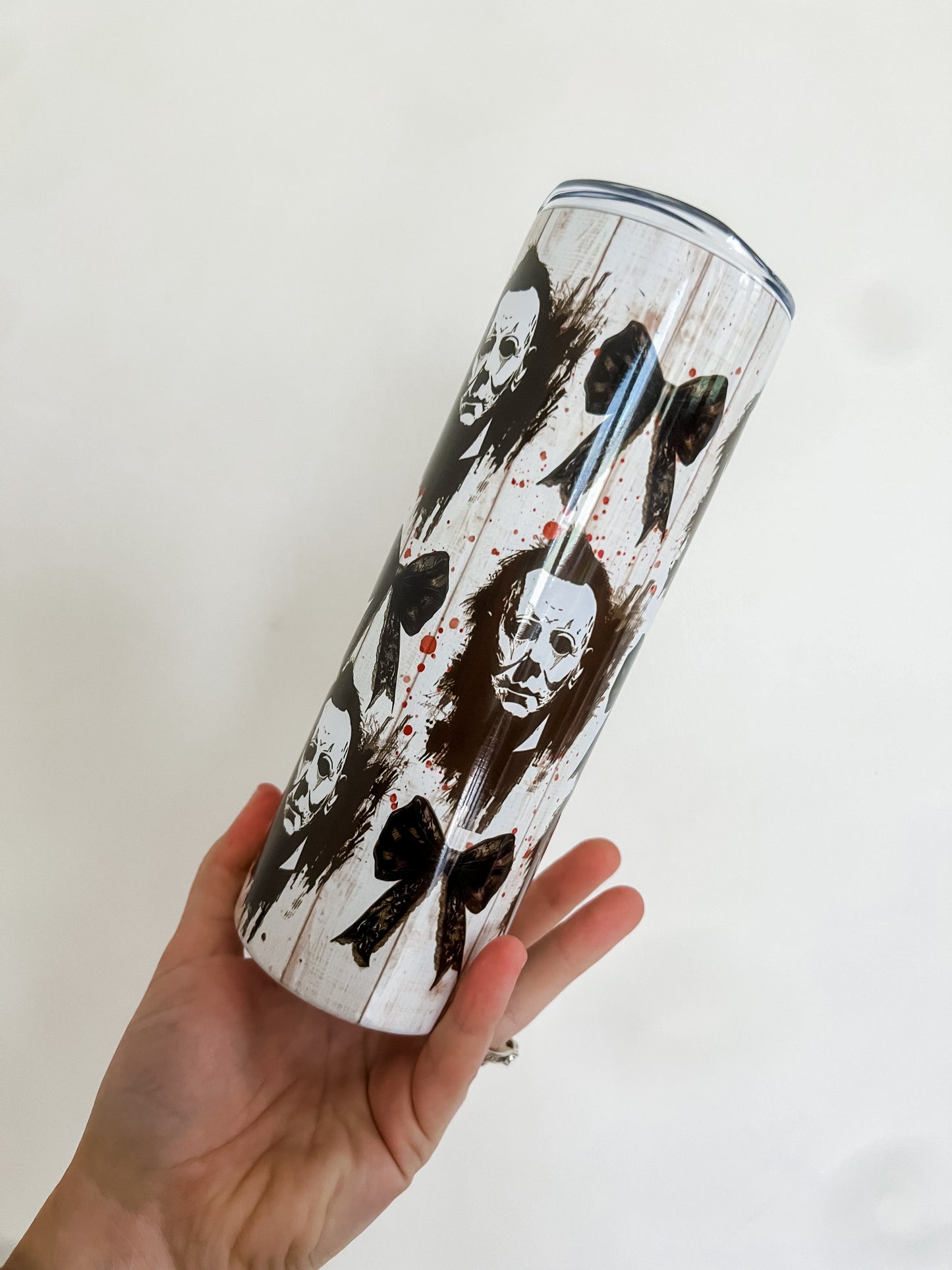 Scary Movie Character Bow Tumbler