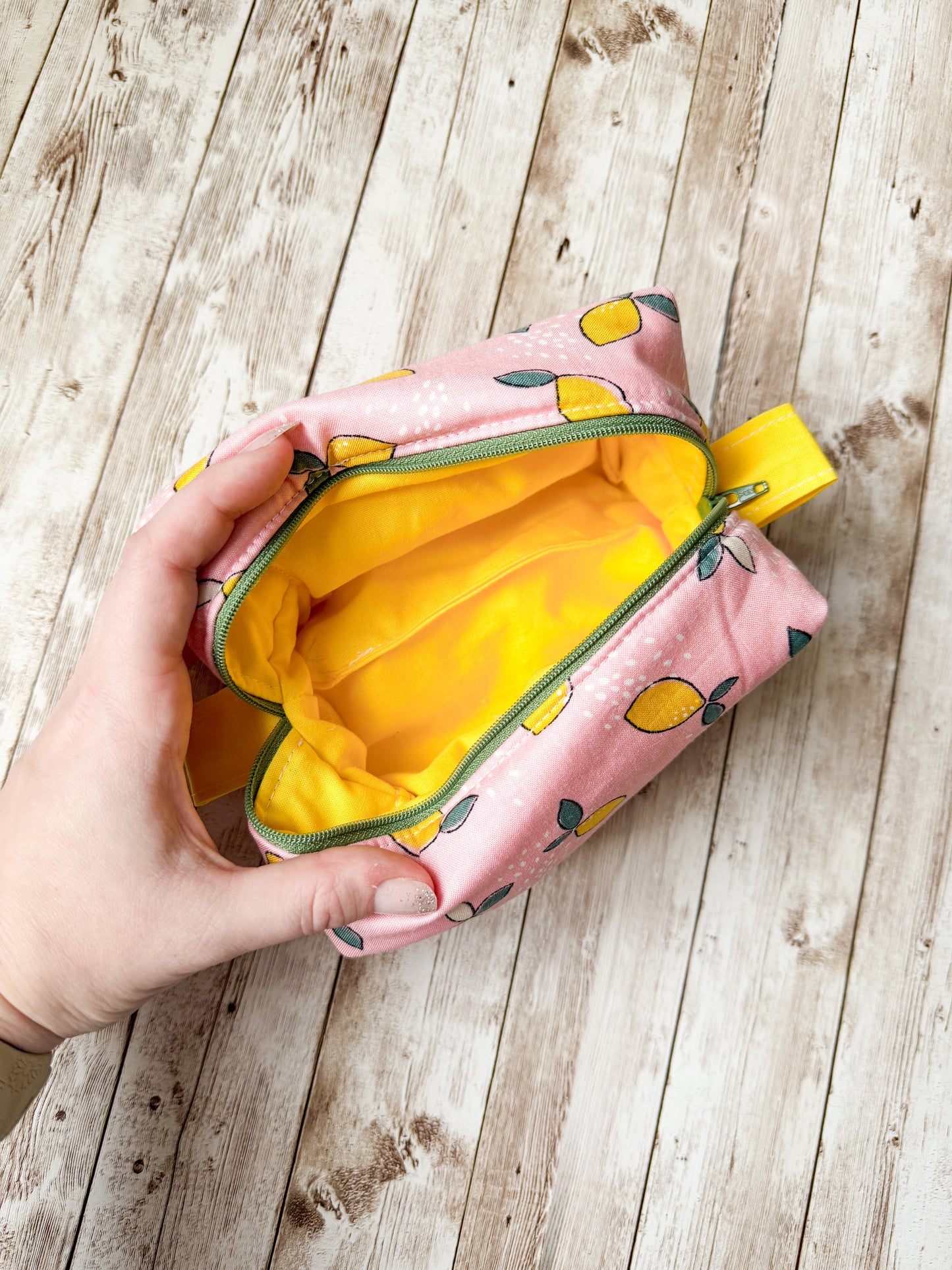 Lemon Small Boxy Pouch