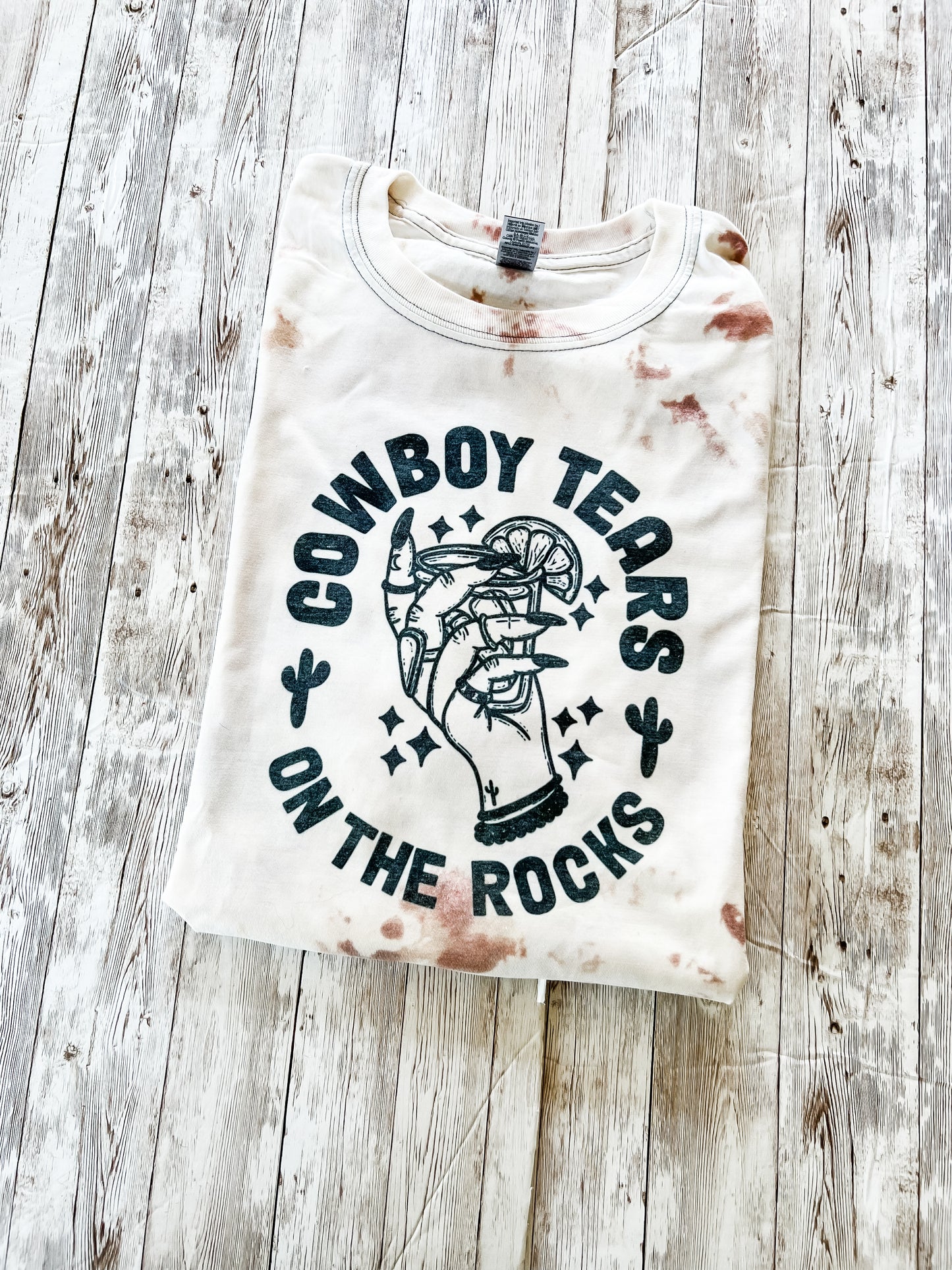 Cowboy Tears On The Rocks Bleached