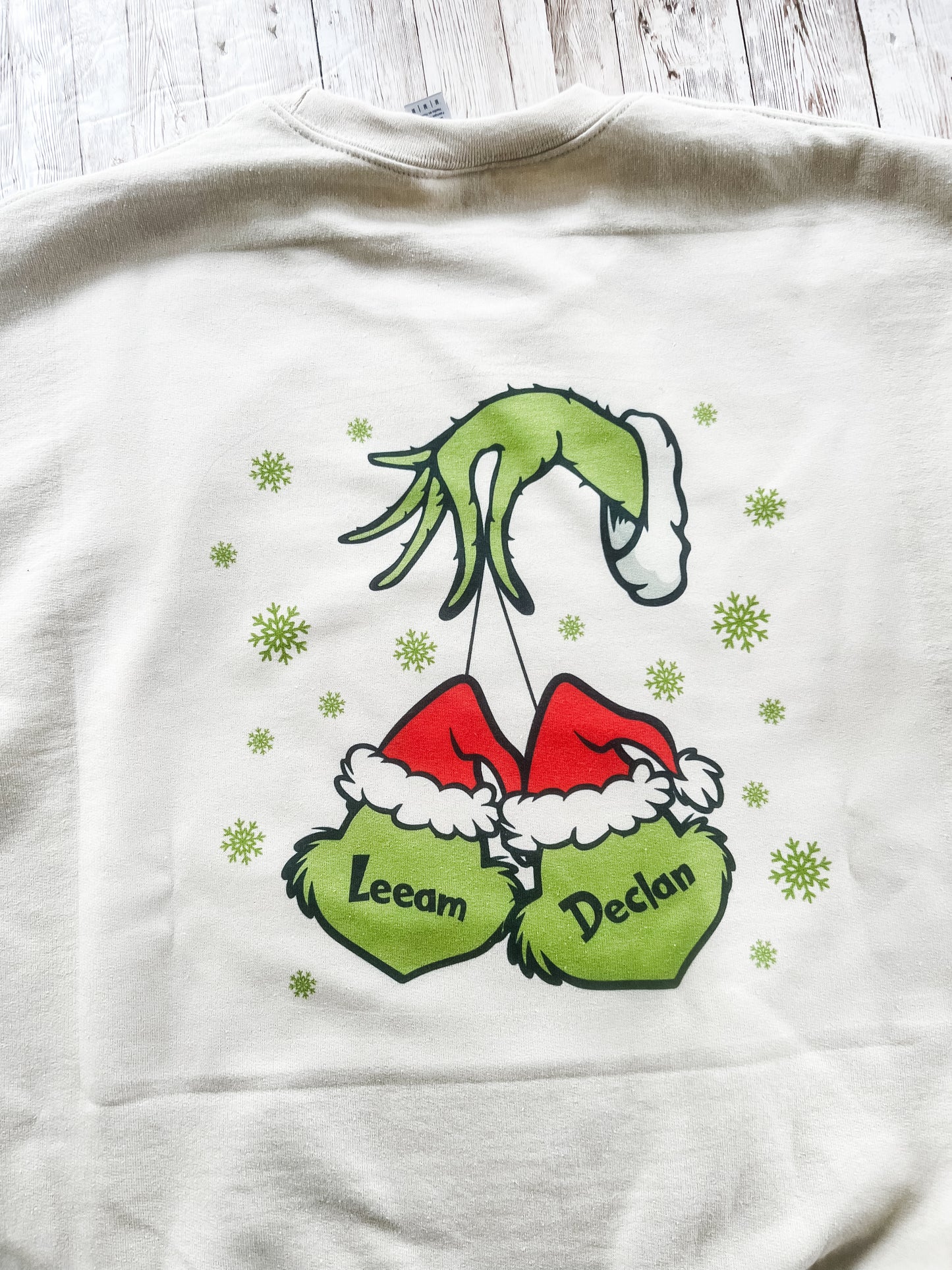 Personalized Mama Green Front and Back