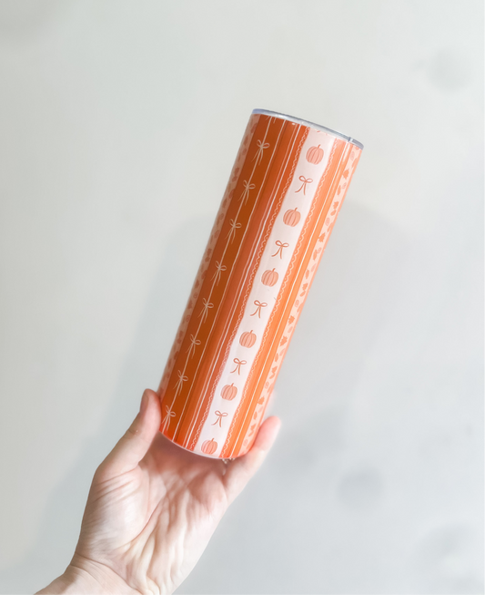 Fall Pattern Tumbler