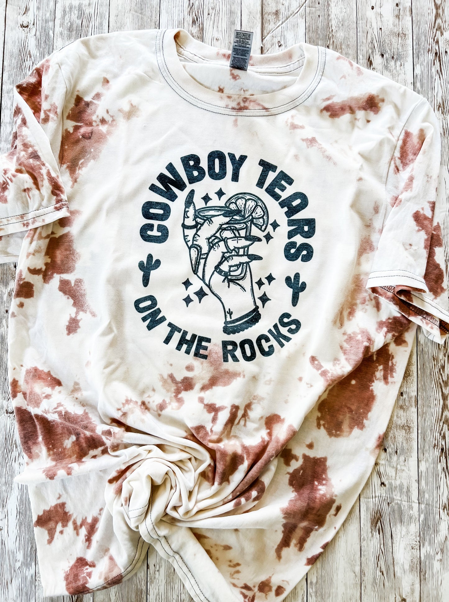 Cowboy Tears On The Rocks Bleached