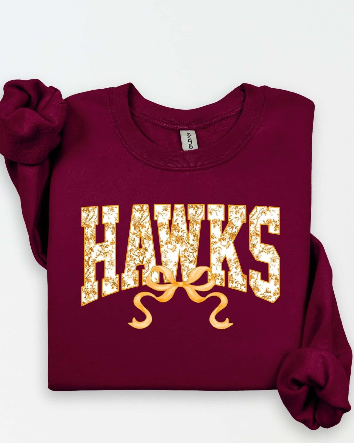 Hawks Toile Bow