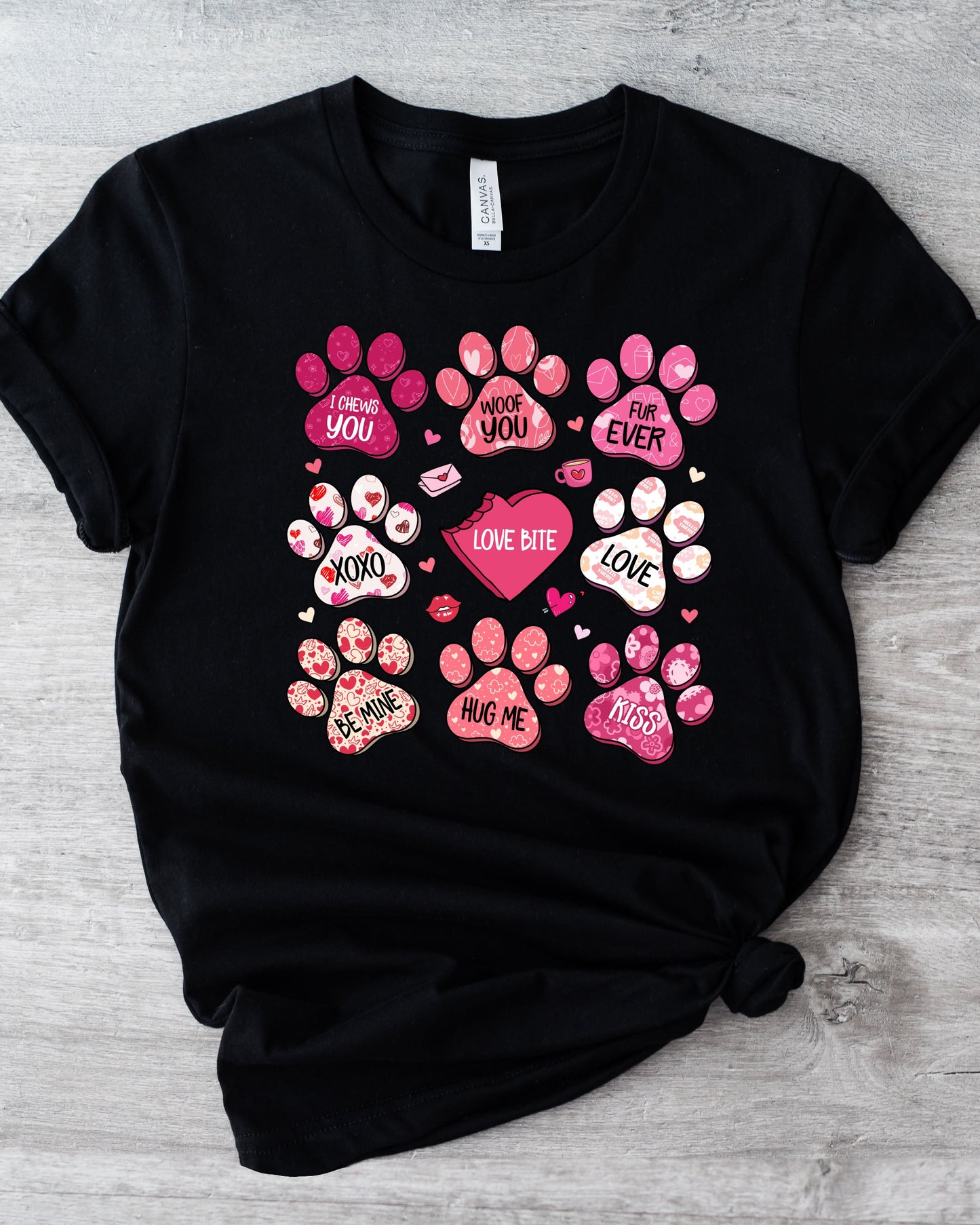 Paw Print Valentine