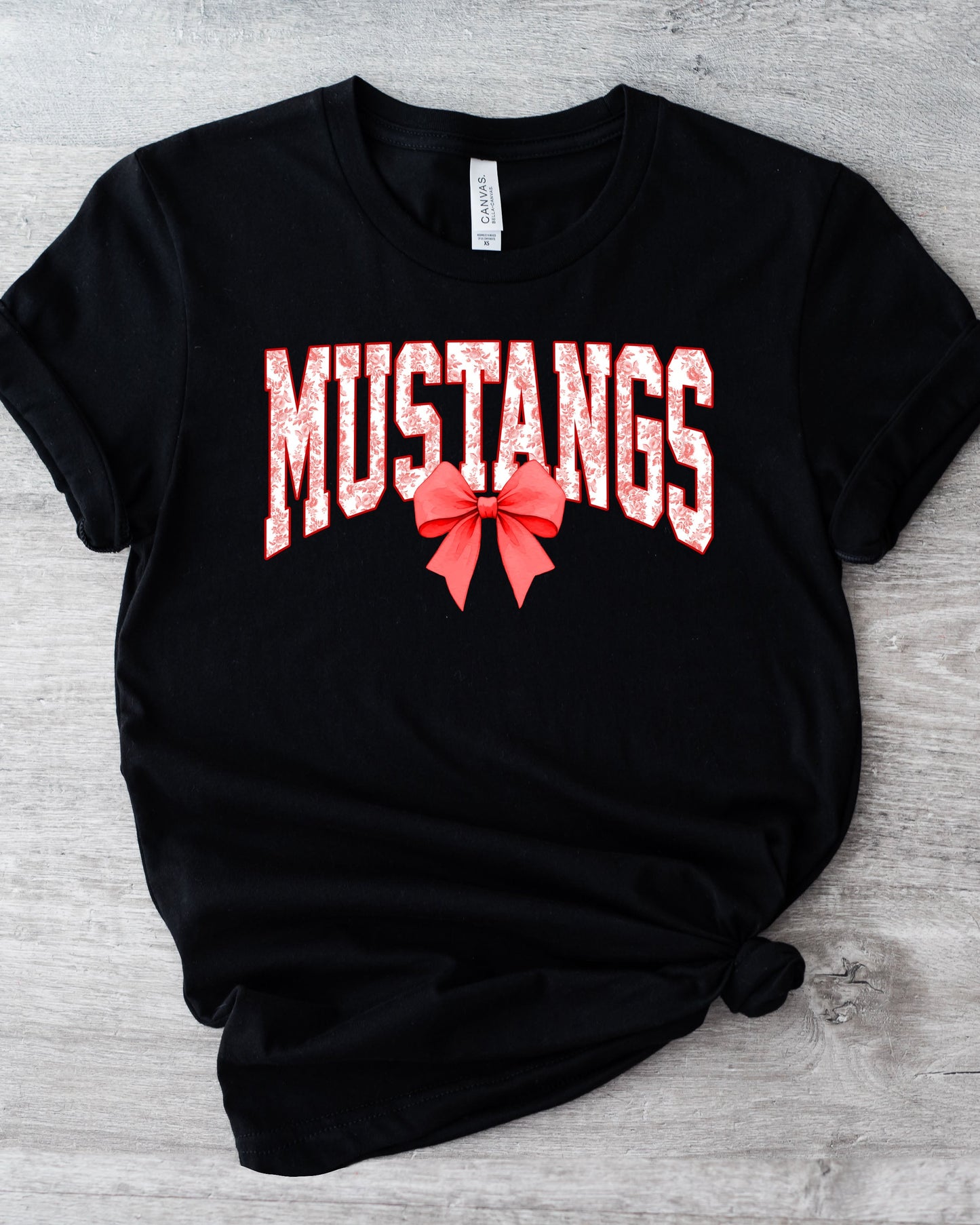 Mustangs Toile Bow
