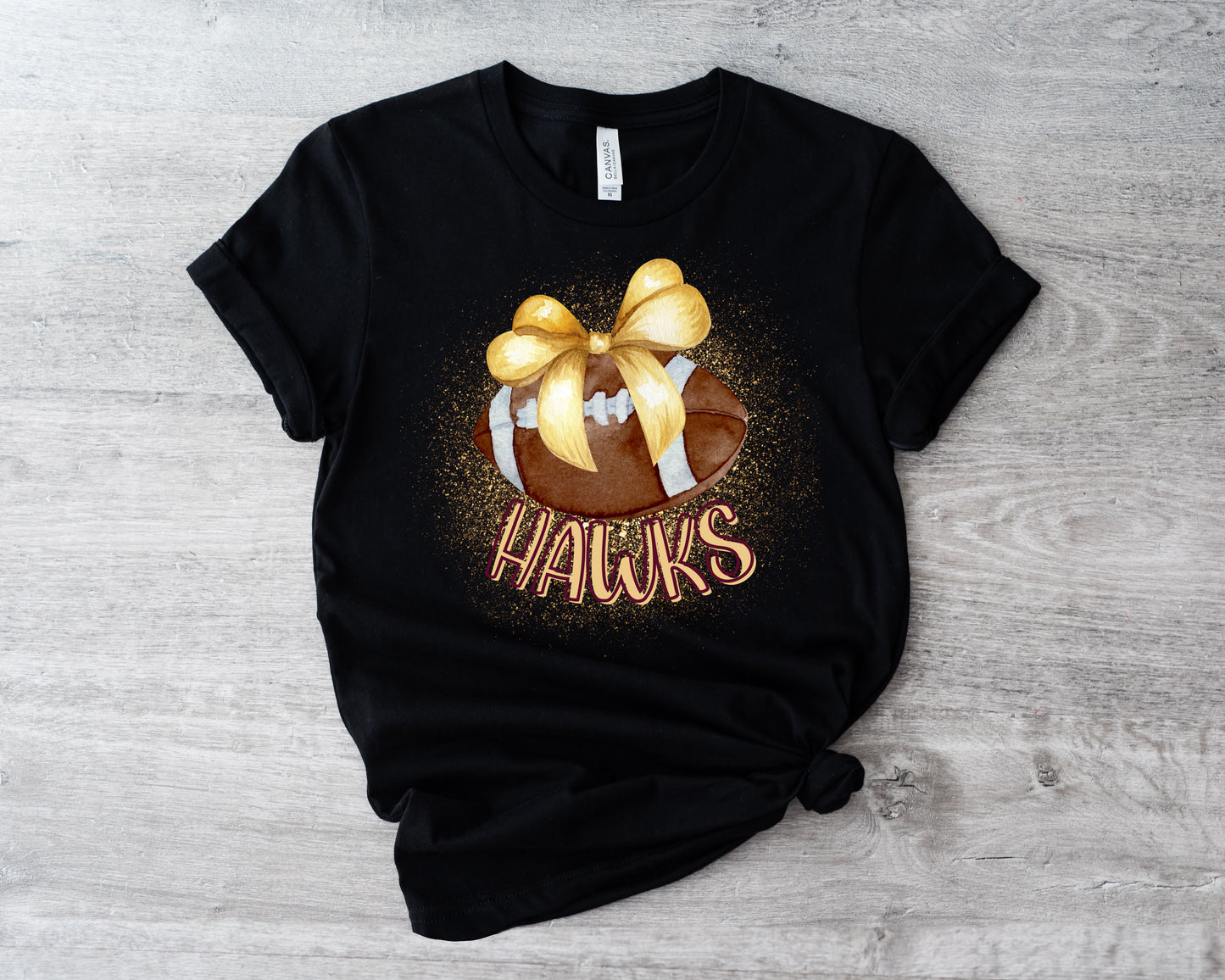Hawks Football Bow