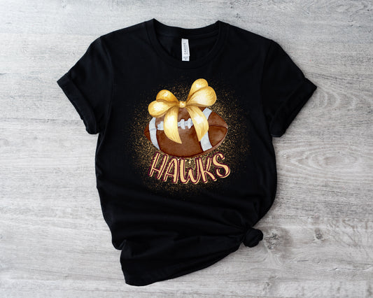 Hawks Football Bow