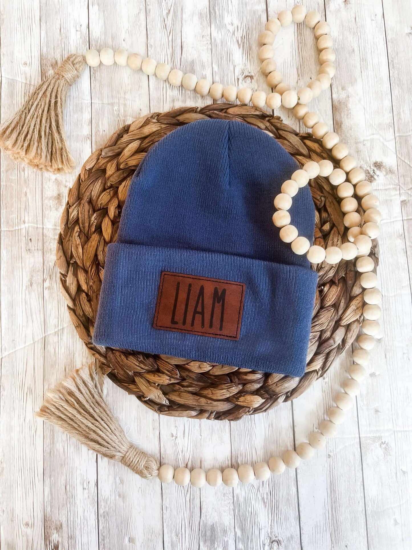 Personalized Leather Patch Hat